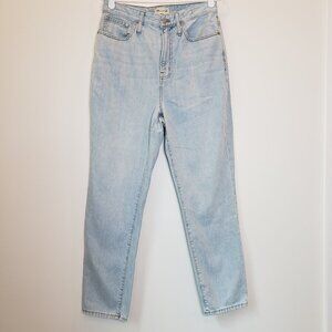 Madewell The Curvy Perfect Vintage Jean Light Blue Hi Rise Size 28